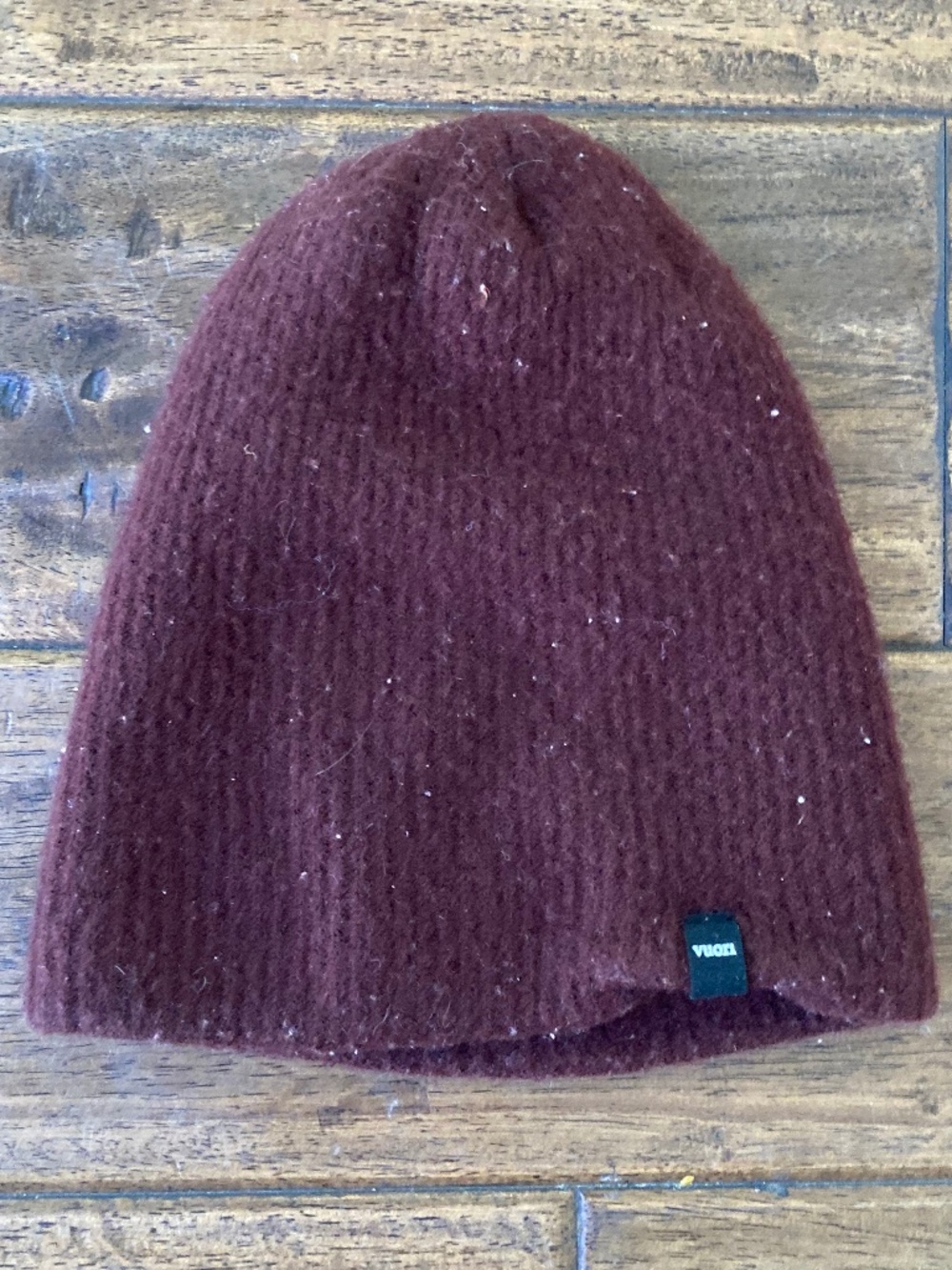 Vuori Wool Cashmere Blend Manchester Beanie Maroon Size OS